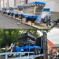 Tricycle électrique CE avec plateforme élévatrice hydraulique à ciseaux de 500 kg, de 6 m à 12 m, pour travaux en hauteur