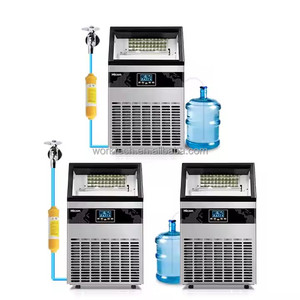 80kg thương mại tự động khối băng và máy sản xuất khối thép mới nguồn điện cho Doanh Nghiệp Nhà cửa hàng thực phẩm thanh - Product Image 4