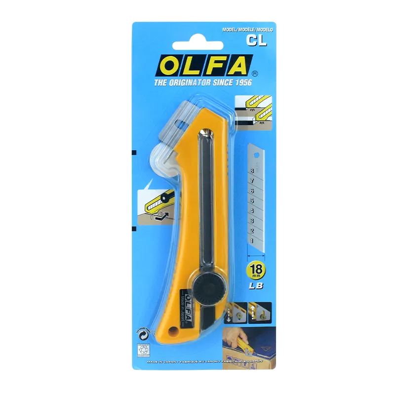 OLFA CL đa chức năng tiện ích dao thùng carton lớn có thể điều chỉnh độ sâu dao cắt Chiều rộng bằng nhau giải nén công cụ dao Nhật Bản sản phẩm
