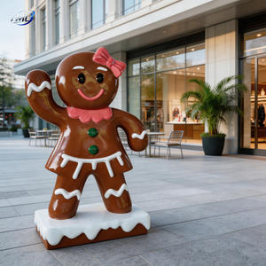 Estatua de Hombre de Jengibre de FRP a Medida para Decoración de Proyectos, Estatuas Pintadas a Mano con Diseño Vívido - Product Image 5