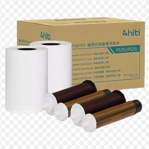 4X6 Dye-Sublimation Photo Booth Paper & Ribbon Compatible with HiTi, DNP, and Citizen Printers