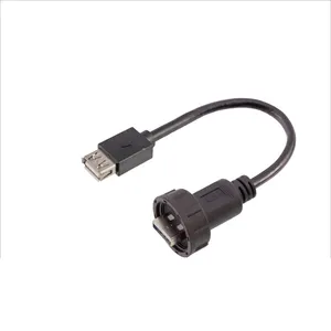 Waterproof USB 2.0 3.0 Connector Male To Female Plug USB Panel Mount Wire Socket Adapter Connector 0.3M 0.5M LM 2M 3M Cable