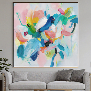 Tùy chỉnh dropshipping in sơn sơn đầy màu sắc trừu tượng bức tranh sơn dầu tường nghệ thuật vải hình ảnh - Product Image 3