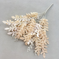 Plante artificielle de 56 cm, feuilles d'acacia en plastique, à suspendre au mur pour les mariages et les décorations florales d'hôtel à Noël
