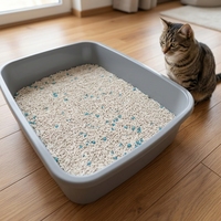 Litière pour chat en tofu et SAP, contrôle des odeurs, biodégradable, écologique, agglomération rapide, hautement absorbante, faible émission de poussière