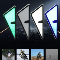 Feux LED universels pour moto, 1 paire, yeux de démon, 12V, mini projecteur LED pour moto, lampe de décoration de voiture