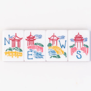 In Stock Wholesale Travel Engraved Acrylic Luxury 160 Set New America Mahjong Tiles - Product Image 6