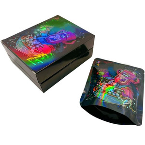 Tùy Chỉnh In Nắp Kéo Bán Buôn Kỳ Lạ Cookie Kẹo Nhựa Ziplock Bao Bì 3.5 Mùi Bằng Chứng 3.5G Mylar Túi Với Hộp Thiết Lập - Product Image 6