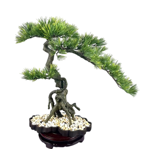 Albero Bonsai Artificiale in Stile Cinese, Pino Finto Realistico per Decorazione Interna ed Esterna, Giardino, Soggiorno, Ufficio e Patio - Product Image 3