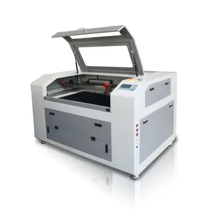 80W 690 Laser CO2 Cutter Engraver Plywood Machine 960 Wood MDF Plywood Engrave Cut 6090 Laser Cutting Machine RD System RD offline 16 kinds languages high accuracy outer guide