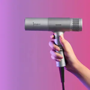 Pengering Rambut Kecepatan Tinggi 220V dengan Pengering Rambut Anion Pengering Rambut 100,000Rpm Pengering Rambut dengan Ionic Mini Size Hairdryer