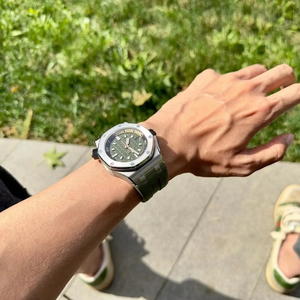 Nuevo Reloj Mecánico de Lujo de Alta Calidad, 100 Bar Resistente al Agua, 42 mm, Movimiento ETA, Reserva de Energía, Esfera Verde Luminosa, Correa de Goma, Super Diving - Product Image 2