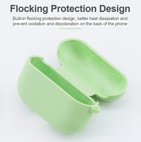 Étui de protection en silicone souple pour écouteurs sans fil, compatible avec Airpods Pro2 3, avec mousqueton