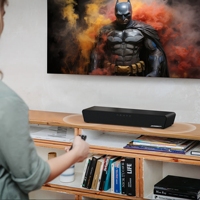 VIVIBRIGHT S3Lite Gaming Compact Mini Soundbar untuk DTS VirtualX Output 30W Suara Surround 2.0 Channel