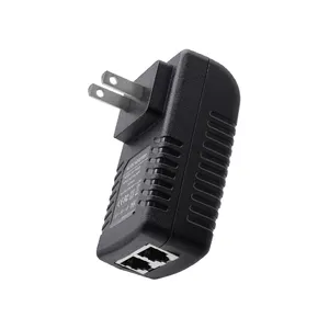 Injektor POE pasif tidak standar US EU AU UK Power Over Ethernet adapter daya POE 48V LAN/antarmuka POE