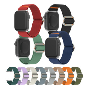 Pour iWatch S10 Ultra Bracelet de montre en nylon pour <span class=keywords><strong>Apple</strong></span> <span class=keywords><strong>Watch</strong></span> S9 <span class=keywords><strong>S7</strong></span> Bracelet de montre en métal Boucle mécanique Bracelet de sac à dos Bracelet de remplacement - Product Image 2