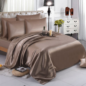 Ensembles de housses de couette en satin de soie de qualité supérieure, vente en gros, ensembles de literie 6 pièces de luxe en soie, drap de literie, housse de couette, lit, Offres Spéciales - Product Image 4