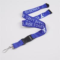 CH Wholesale Sublimation Printing Polyester Lanyards With Logo Custom Certification Keychain OEM ODM ECO Promotion Event Gifts