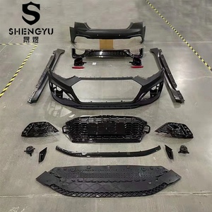 Parachoques de coche PP para <span class=keywords><strong>AUDI</strong></span> A5 2021, actualización a RS5, Kit de carrocería que incluye parachoques, rejilla ABS, faldones laterales, difusor trasero, tubos traseros - Product Image 1