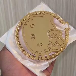 Boucles d'oreilles créoles personnalisées en forme de chat avec diamants CZ pour femmes, boucles d'oreilles tendance en acier inoxydable avec diamants torsadés - Product Image 6