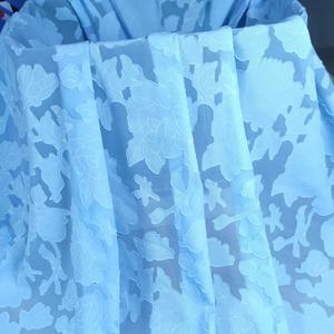 Bio-Rosen muster Jacquard Chiffon Stoff aus China Fabrik für Mädchen Brautkleider und Kleidungs stücke - Product Image 5