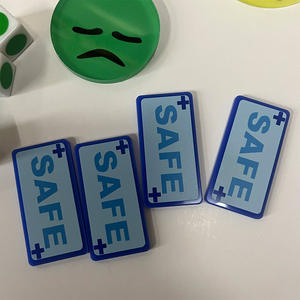 Cartes à jouer rondes en plastique personnalisées pour enfants, transparentes, imperméables, avec emballage en <span class=keywords><strong>tube</strong></span> en papier, boîte cadeau - Product Image 3