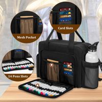 Grande sacoche de transport Oxford pour Bible pour hommes, imperméable, avec fermeture éclair, porte-gobelet et housse de protection pour fournitures d'étude biblique