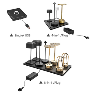 Sang trọng Led nhà hàng có thể sạc lại pin di động bảng đèn không dây Trạm Sạc - Product Image 6