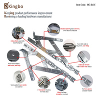 Charnière de fenêtre à battant Friction Stay Quincaillerie en aluminium Apparence de rainure carrée de haute qualité SUS 304 Fabricants Top Hung 5kg