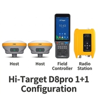 Récepteur GNSS RTK Hi-Target D8Pro GPS Topographique avec IMU GNSS RTK Base et Rover