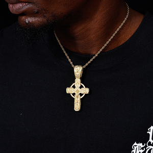 Joyería Cristiana Chapada en Oro <span class=keywords><strong>de</strong></span> Lujo, <span class=keywords><strong>los</strong></span> <span class=keywords><strong>Doce</strong></span> Apóstoles, San Judas, Virgen María, Jesús, Crucifijo, Cruz Celta, Colgante para Hombre y Mujer - Product Image 5