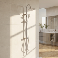 Système de douche mural moderne pour salles de bain d'hôtel, installation facile, séparateur d'eau en plastique, douche trois fonctions