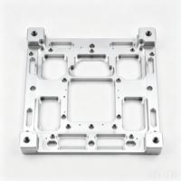 Plaque de montage en alliage d'aluminium usinée CNC, support de fixation d'équipement en aluminium usiné sur mesure de précision