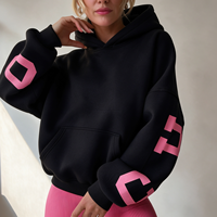 Ensemble sweat à capuche et pantalon pour femme OEM, en modal et coton molletonné 100%, coupe oversize, color block