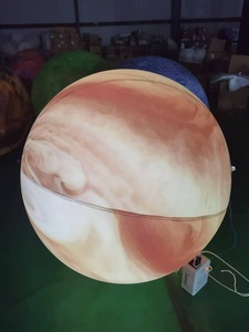 Ballons gonflables en PVC étanches à l'air avec lumière LED, planètes Terre, Soleil, Lune, Saturne et Mars, couleur personnalisée, taille 1m-5m, impression UV durable - Product Image 5