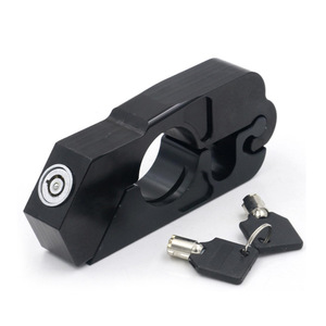 Bloqueo de manillar CNC para motocicleta y vehículo eléctrico, bloqueo de encendido antirrobo de aluminio con llaves, rojo, negro, azul, plateado - Product Image 4