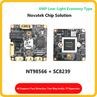 NT98566 SC8239 Modul Kamera IP 8MP 4K H265 RTSP Deteksi Manusia AI Starlight IR CUT untuk Sistem Keamanan CCTV NVR