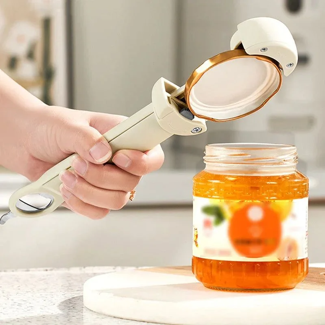 New Jar Opener Magnetic Bottle Opener Multifunctional Beer Opener Can Cap for Weak Hands Seniors Kitchen Gadgets
