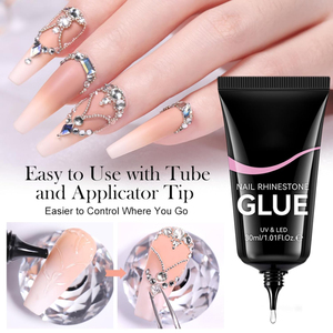 Gel de moulage 3D antidérapant à forte adhérence pour strass, 30 ml, en tube, transparent, pour sculpture et gravure, compatible avec la poudre chromée - Product Image 3
