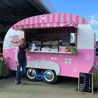 2025 camion remorque alimentaire avec remorques de cuisine complètes chariots à café entièrement équipés Concession Mobile Bar Station Kenya boutique en ligne