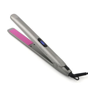 Lisseur professionnel en titane avec chauffage PTC, écran LCD, affichage de la température, <span class=keywords><strong>plancha</strong></span> de pelo - Product Image 3