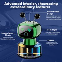 Cadeau promotionnel Robot Rechargeable De Luxe Intelligent Automatique Désodorisant Diffuseur De Voiture Placement De Tableau De Bord