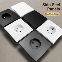 JINMAI Enchufe de Pared de Alta Calidad, Estilo Simple, 16A, con Material de PC y Cobre, Duradero y Fácil de Instalar, Opción MOQ/EOM