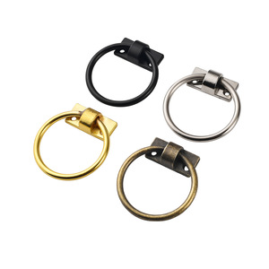 European Style Round Cabinet Handles Zinc Alloy Antique Bronze Black <b>Gold</b> Silver <b>Drawer</b> Door Hardware Ring <b>Pulls</b> - Product Image 5