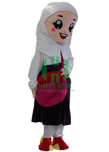 Nuevo diseño personalizado árabe niña y hombre mascota disfraz Material <span class=keywords><strong>de</strong></span> felpa para adultos para fiestas y Carnavales <span class=keywords><strong>Anime</strong></span> tema con casco - Product Image 4