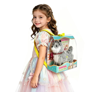 Lindo Perro de Peluche Eléctrico de Simulación, Juguete con Sonido Activado por Tacto, Música, Movimiento, Juego de Imitación, Juguete de Animal para Niños, Juego en Casa - Product Image 3