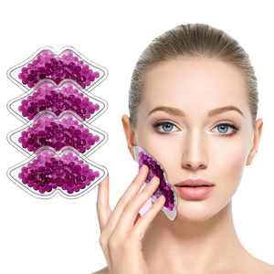 Pack de gel réutilisable chaud et froid en forme de lèvres rose avec paillettes pour la beauté, fournitures médicales et de soins de <span class=keywords><strong>santé</strong></span> - Product Image 6
