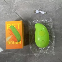 Spray électrique pour animaux de compagnie Massage enlevant les cheveux emmêlés et lâches Perte d'animaux Chien Bain à vapeur Massage Brosse à vapeur