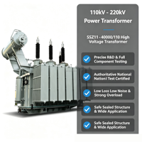 Transformateur de puissance haute tension 12500 kVA/ 35 kV/10 kV immergé dans l'huile, transformateur en aluminium ou en cuivre