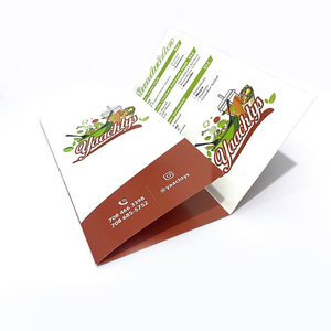 Carpeta de Menú de Papel Artístico Impresa Personalizada Más Vendida para Restaurantes Occidentales, Cafeterías, Diseño de <span class=keywords><strong>Libro</strong></span> de Menú de Bebidas - Product Image 3